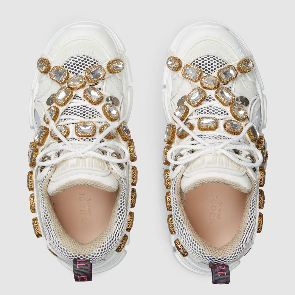 Gucci Flashtrek sneaker with removable crystals 541445 GGZ50 9081: Image 2