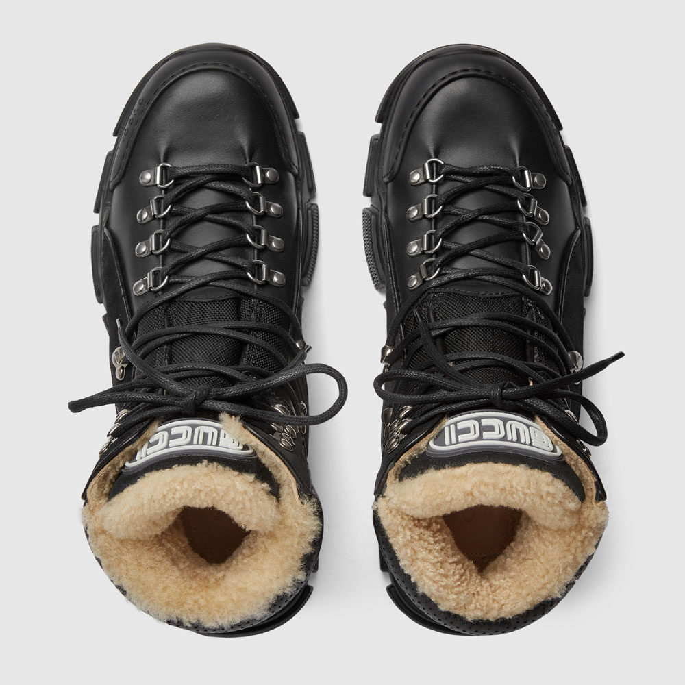 Gucci Flashtrek high-top sneaker with wool 548714 D6060 1088: Image 2