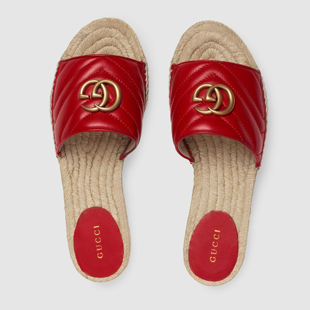 Gucci Leather espadrille sandal 573028 BKO00 6433: Image 3