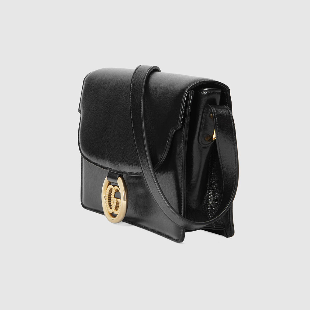 Gucci Small leather shoulder bag 589474 1DB0G 1000: Image 2