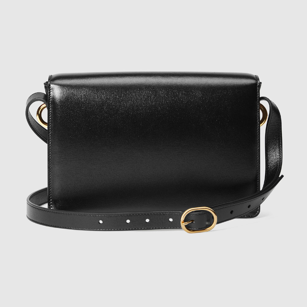 Gucci Small leather shoulder bag 589474 1DB0G 1000: Image 3