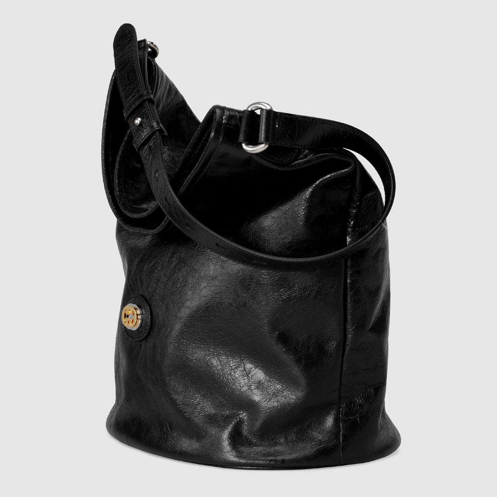 Gucci Leather hobo shoulder bag 598086 1GZ0X 1000: Image 2
