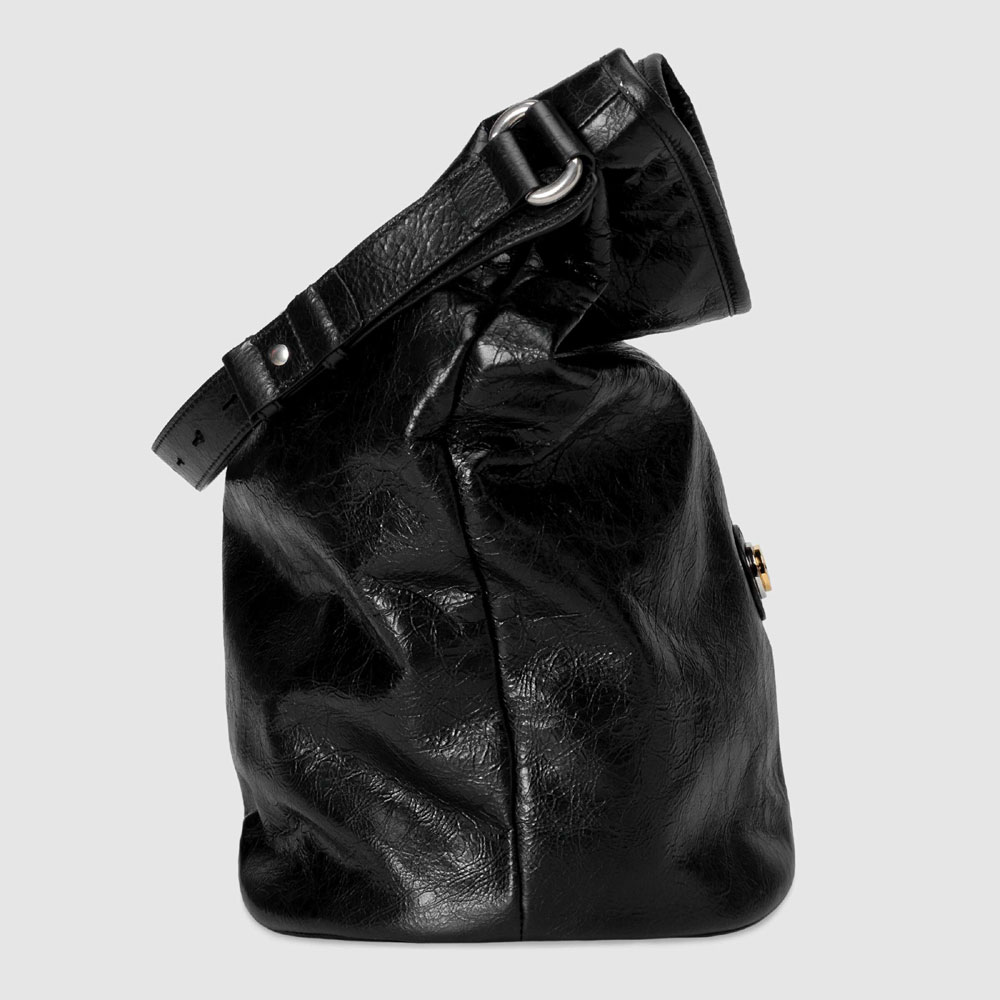 Gucci Leather hobo shoulder bag 598086 1GZ0X 1000: Image 4