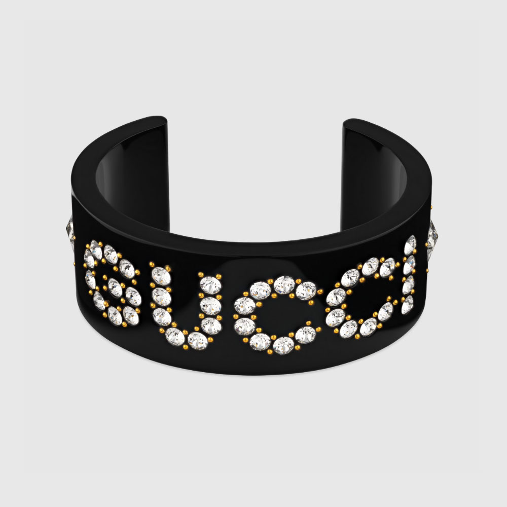 Crystal Gucci cuff bracelet 627956 I12GO 8520: Image 1
