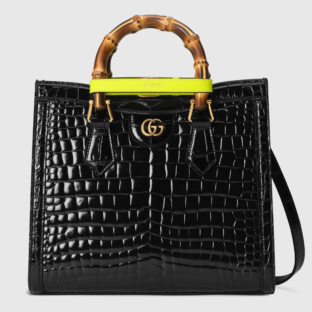 Gucci Diana small crocodile tote bag 660195 EZINT 1175: Image 1