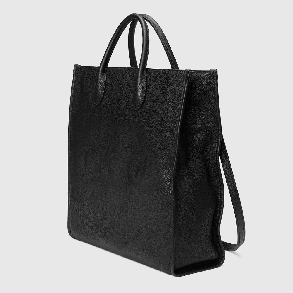 Large tote with Gucci logo 674850 0E8IG 1000: Image 2