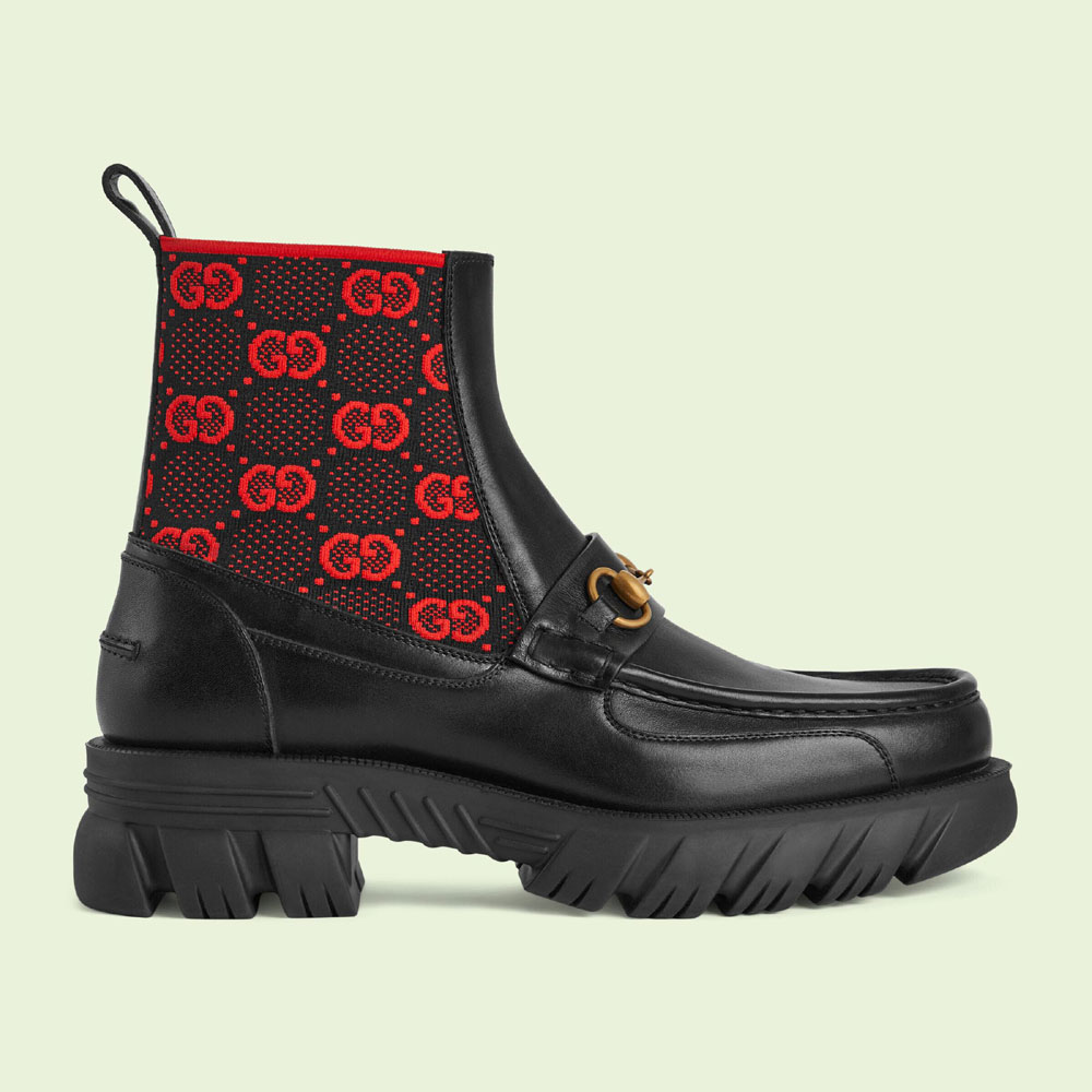 Gucci GG jersey boot with Horsebit 718708 AAA4Y 1071: Image 1