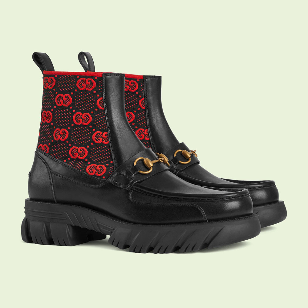 Gucci GG jersey boot with Horsebit 718708 AAA4Y 1071: Image 2