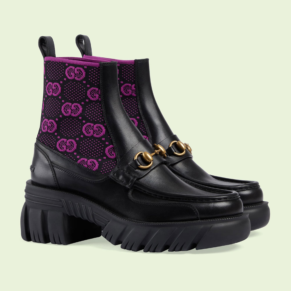 Gucci GG jersey boot with Horsebit 718716 AAA4Y 1074: Image 2