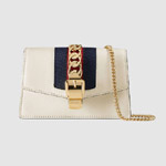 Gucci Sylvie leather mini chain bag 494646 CWLSG 8454