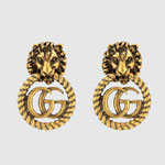 Gucci Lion head earrings 605857 I4600 0933
