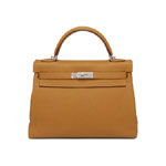 Hermes Kelly Caramel Togo Palladium H027631CH37