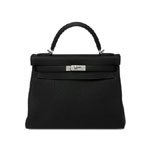 Hermes 32cm Black Togo Kelly Bag H027631CK89