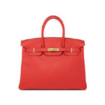 Hermes Rouge Pivoine Red 35cm Birkin H027768CCS5