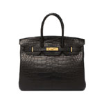 Hermes Birkin Black Matt Alligator Gold H027768CK89