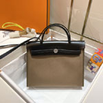 Hermes Herbag Zip 31 hobnailed Bag black H085131CK02