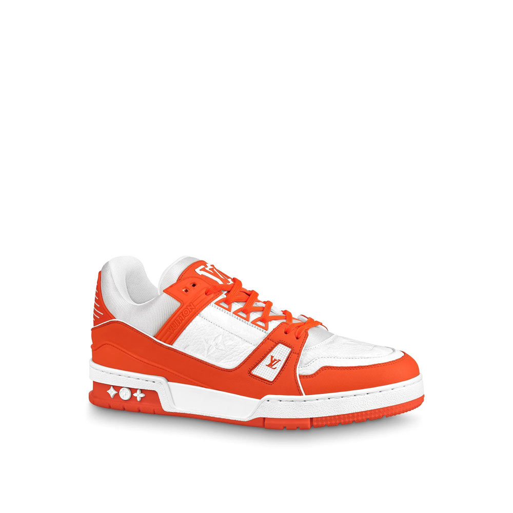 Louis Vuitton Trainer Sneaker in Orange 1A811Q: Image 1
