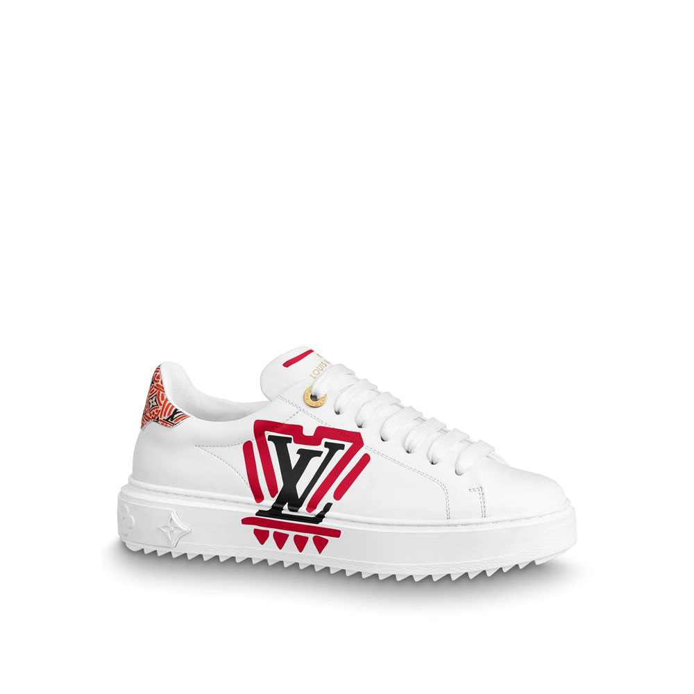 LV Crafty Time Out Sneaker in Red 1A85O0: Image 1