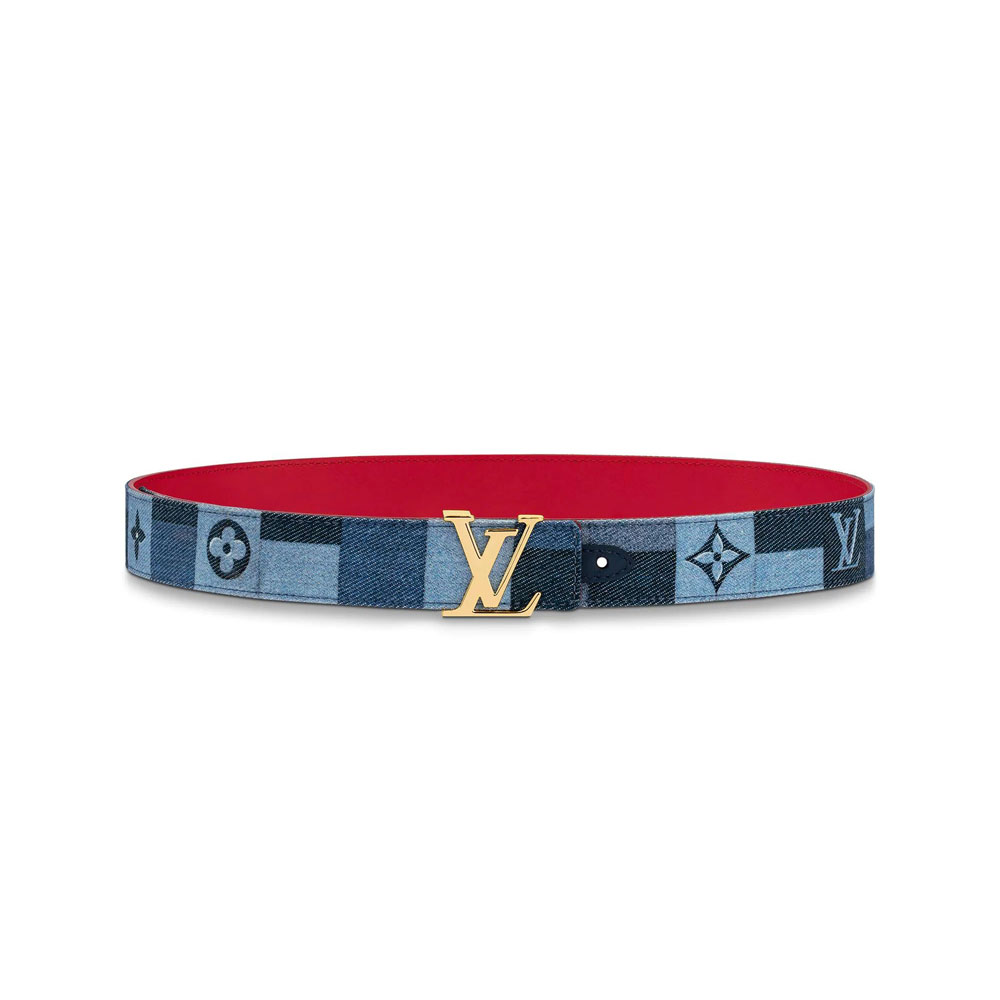 Louis Vuitton Iconic 30mm Belt Damier Other in Blue M0243V: Image 1