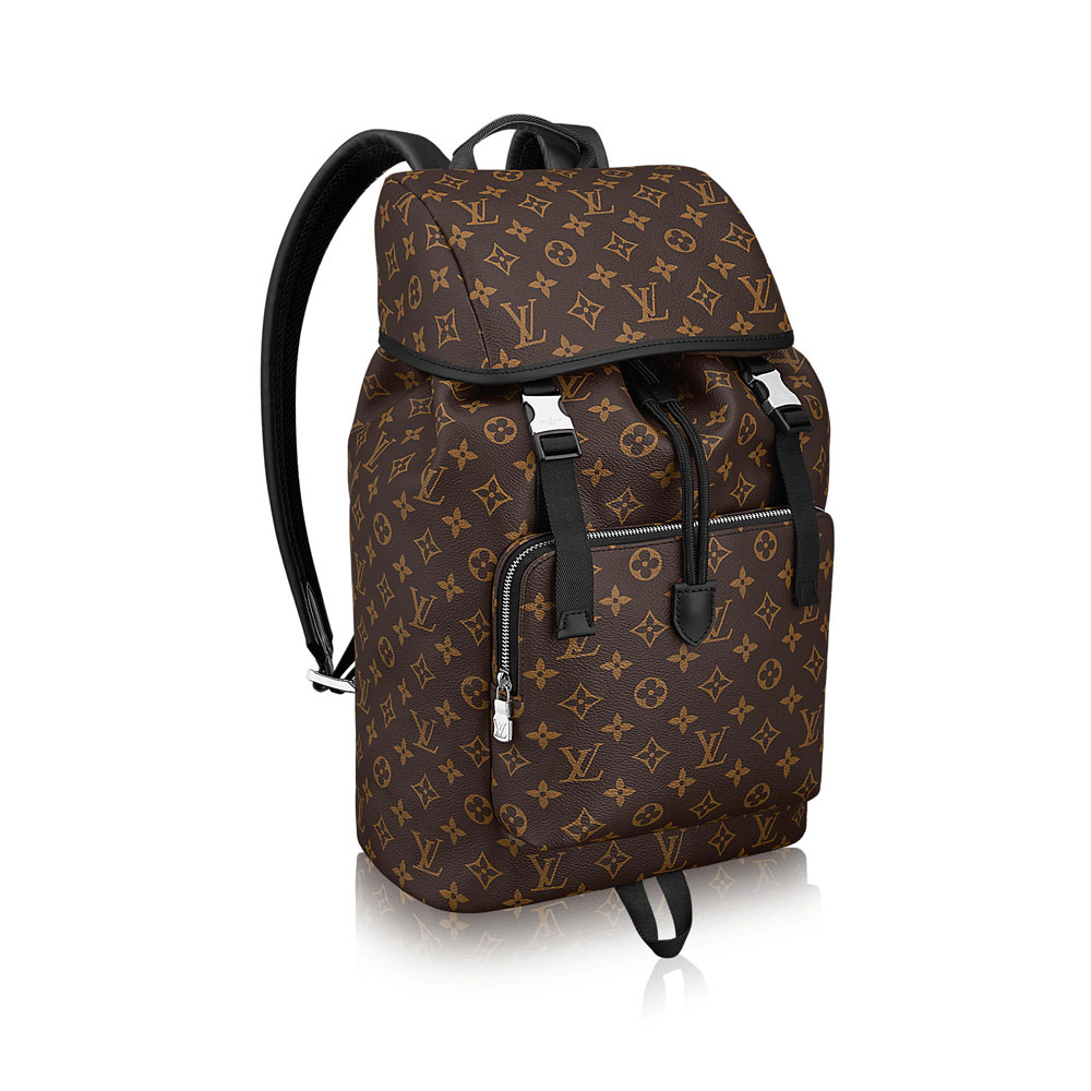 Louis Vuitton zack backpack monogram macassar canvas travel luggage M43422: Image 1