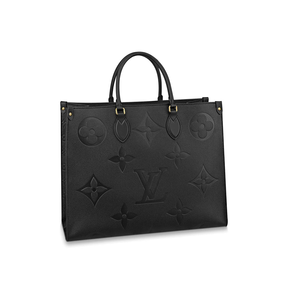 Louis Vuitton OnTheGo GM Monogram Empreinte Leather in Black M44925: Image 1