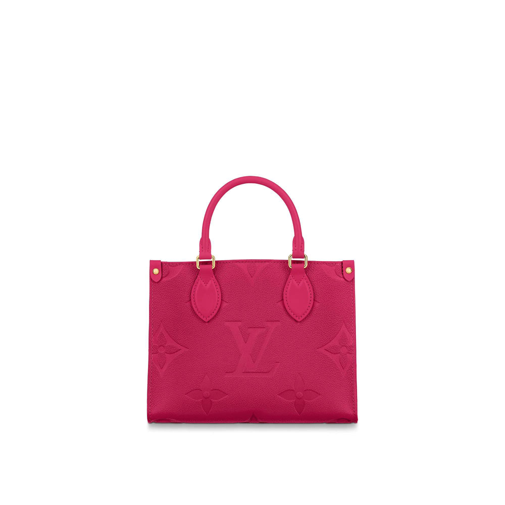 Louis Vuitton Onthego PM Monogram Empreinte Leather in Rose M45660: Image 4