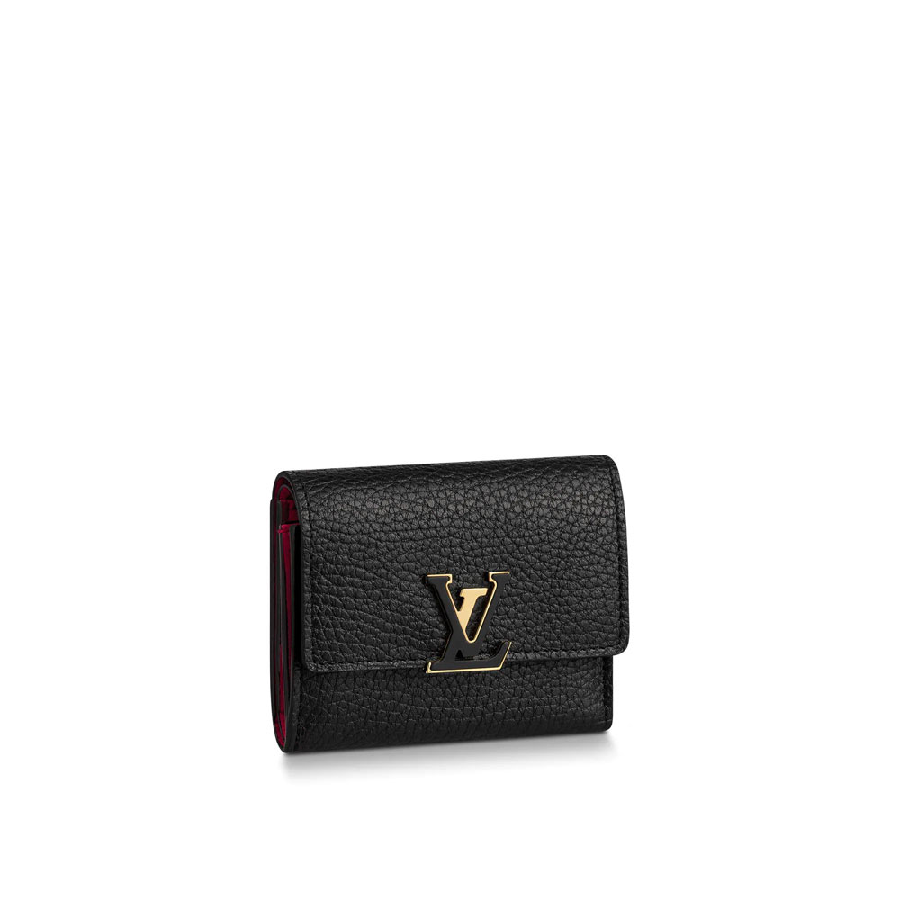 Louis Vuitton Capucines XS Wallet Taurillon in Black M68587: Image 1