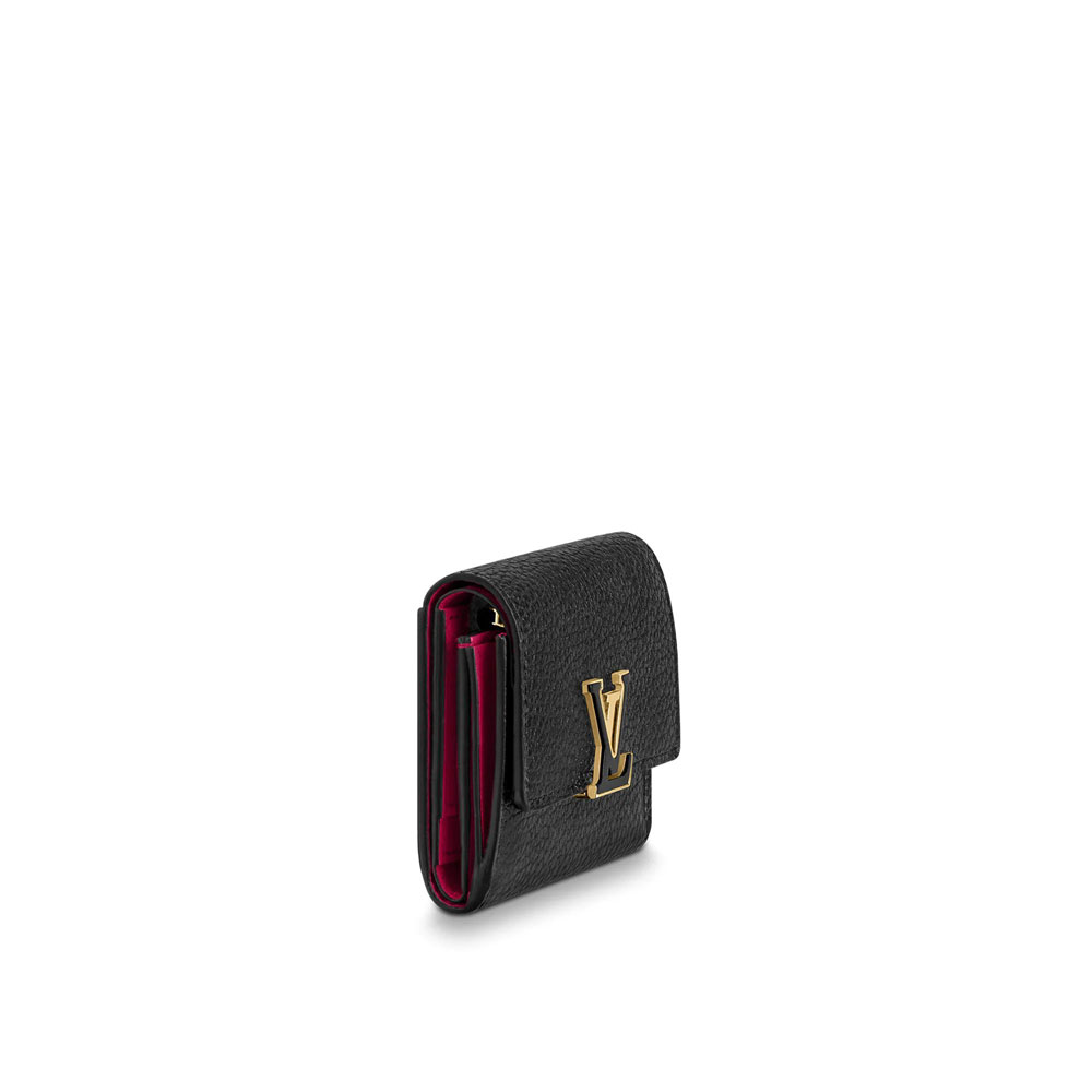 Louis Vuitton Capucines XS Wallet Taurillon in Black M68587: Image 2