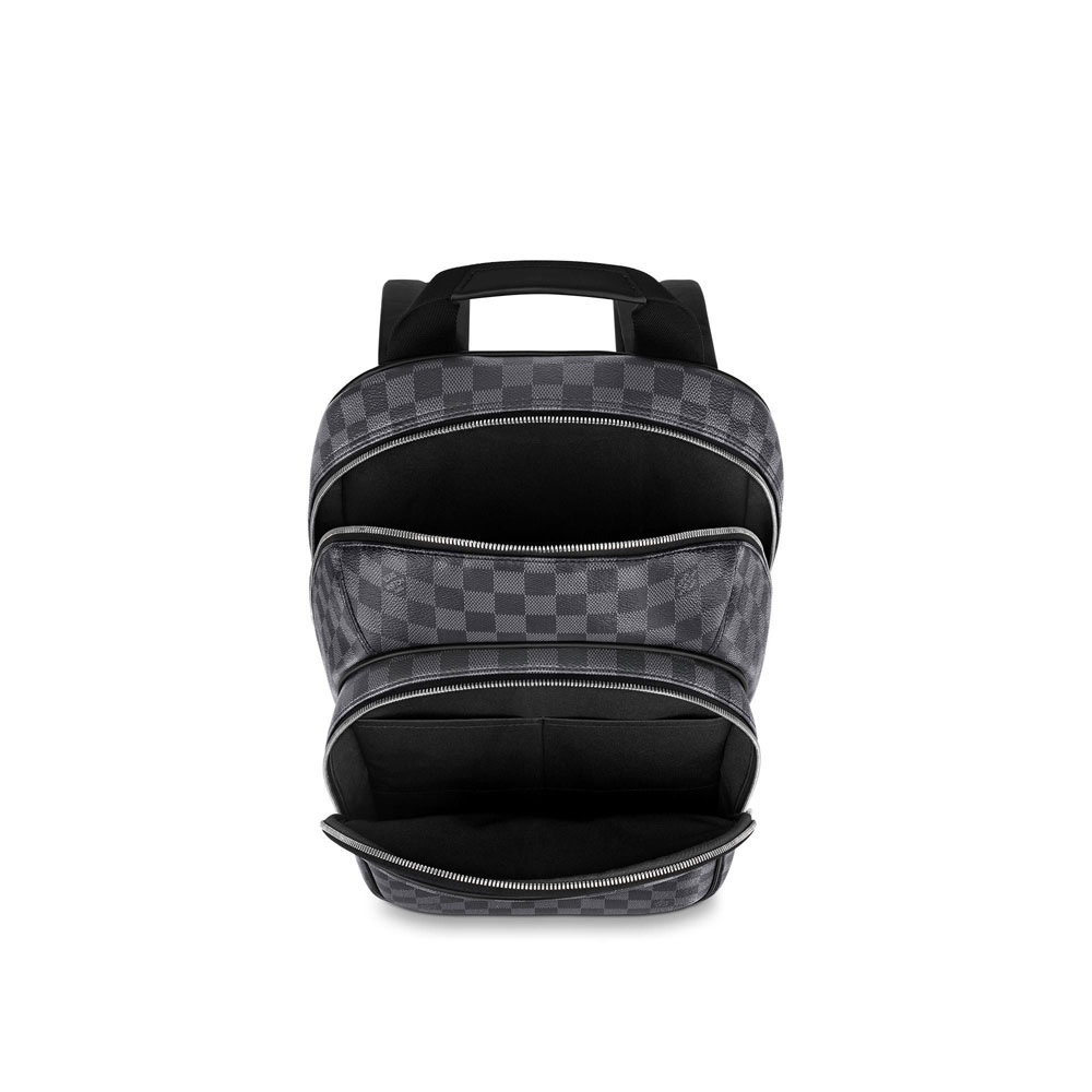 Louis Vuitton Michael Backpack Damier Graphite Canvas in Grey N40310: Image 3