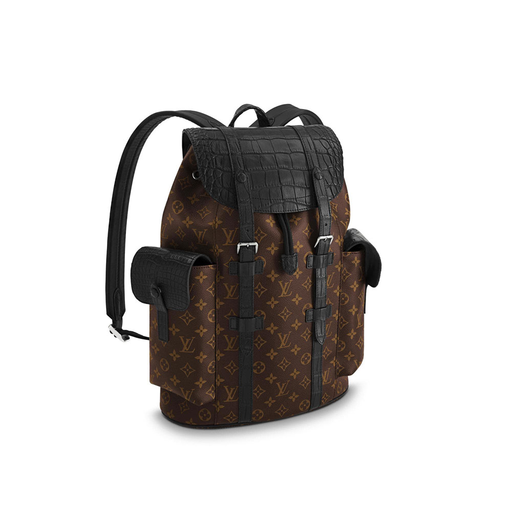 Louis Vuitton Christopher Backpack PM Crocodilien Mat N93489: Image 1