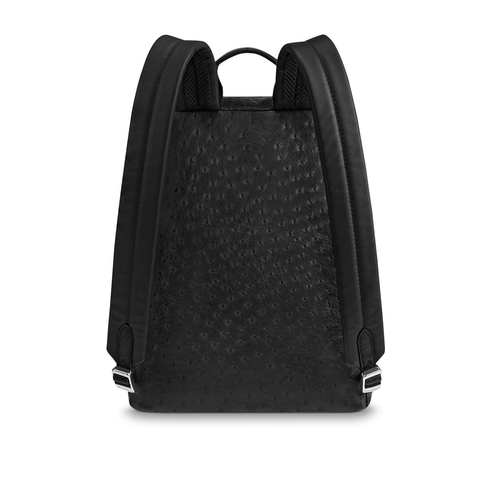 Louis Vuitton DISCOVERY BACKPACK PM PM Ostrich Leather in Black N94714: Image 4