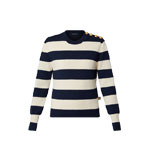 Louis Vuitton Chunky Stripes Jumper Blue 1ABCMR