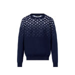 Louis Vuitton Gradient Cotton Crewneck Blue 1AFQAI