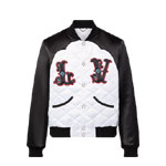 Louis Vuitton Bicolor Satin Bomber Jacket 1AFWK8