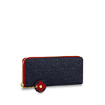 Louis Vuitton Clemence Wallet Monogram Empreinte Leather in Blue M68325
