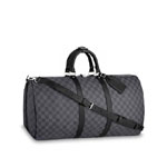 Louis Vuitton Keepall Bandouliere 55 Damier Graphite Canvas N41413