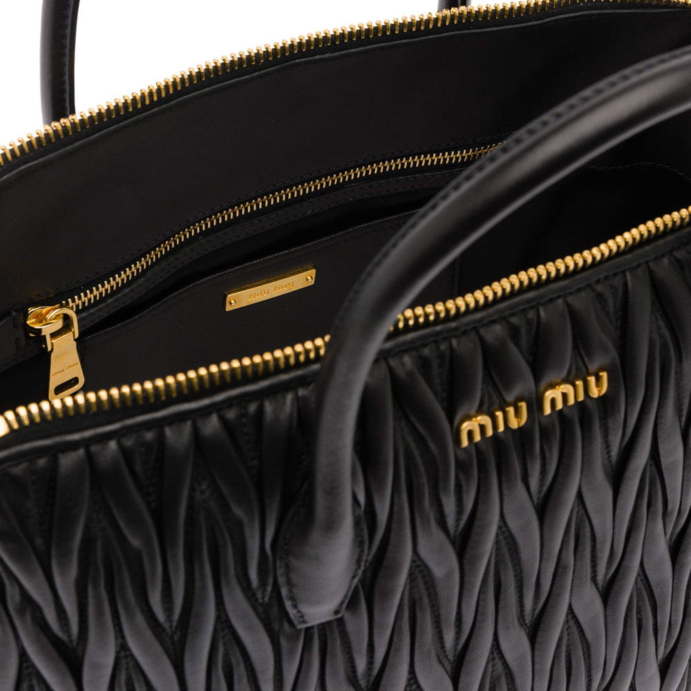 Miu Miu Nappa leather bag 5BB016 N88 F0002: Image 4