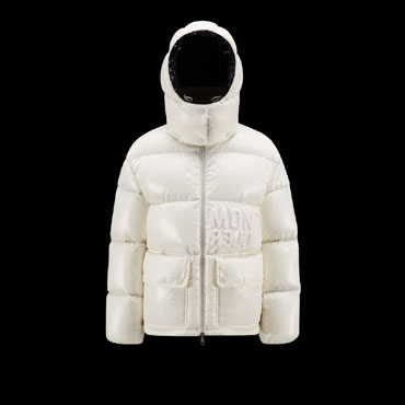 Moncler White Abbaye Short Down Jacket H20931A0006368950034