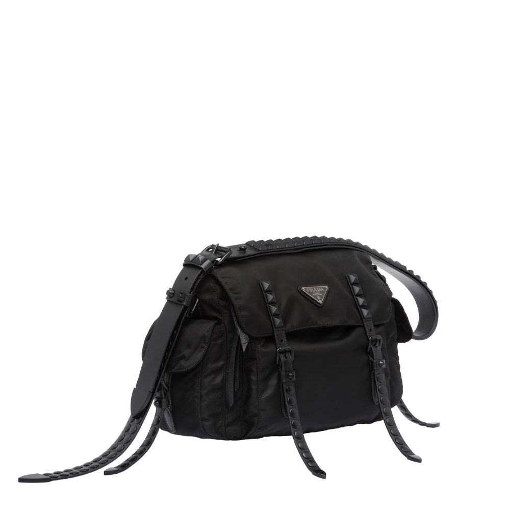 Prada Black Nylon shoulder bag 1BD118 2BYB F0632: Image 2