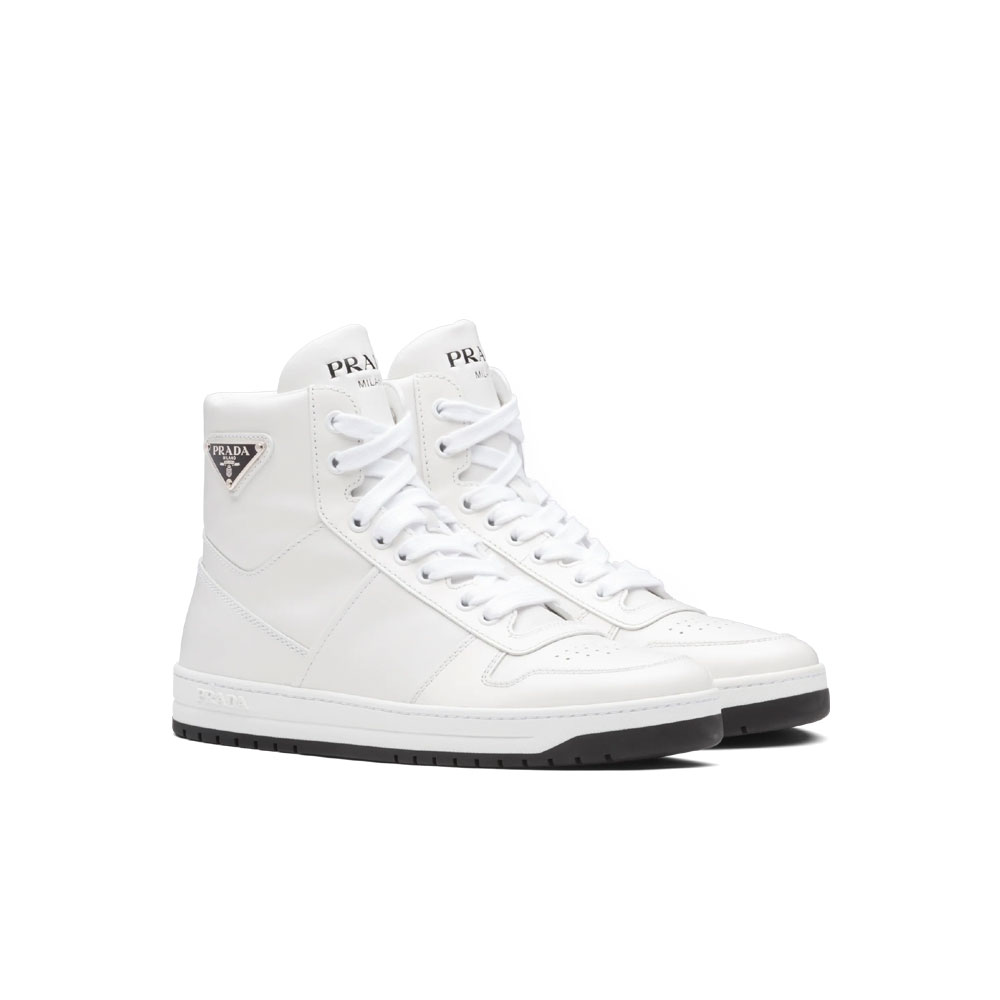 Prada Downtown perforated leather high-top 1T793M 3LJ6 F0964: Image 1