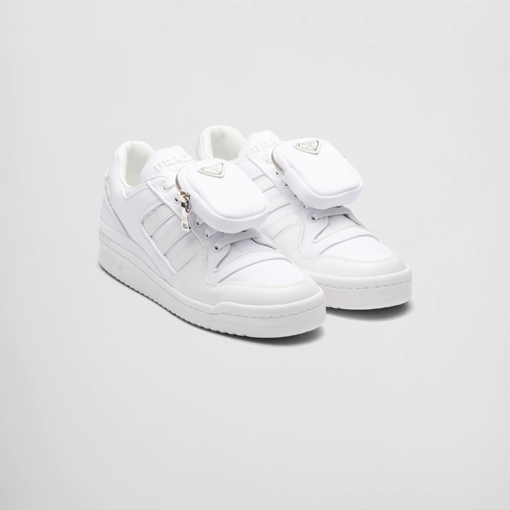 White adidas for Prada Re-Nylon Forum sneakers 2EG390 3LJX F01CD: Image 1