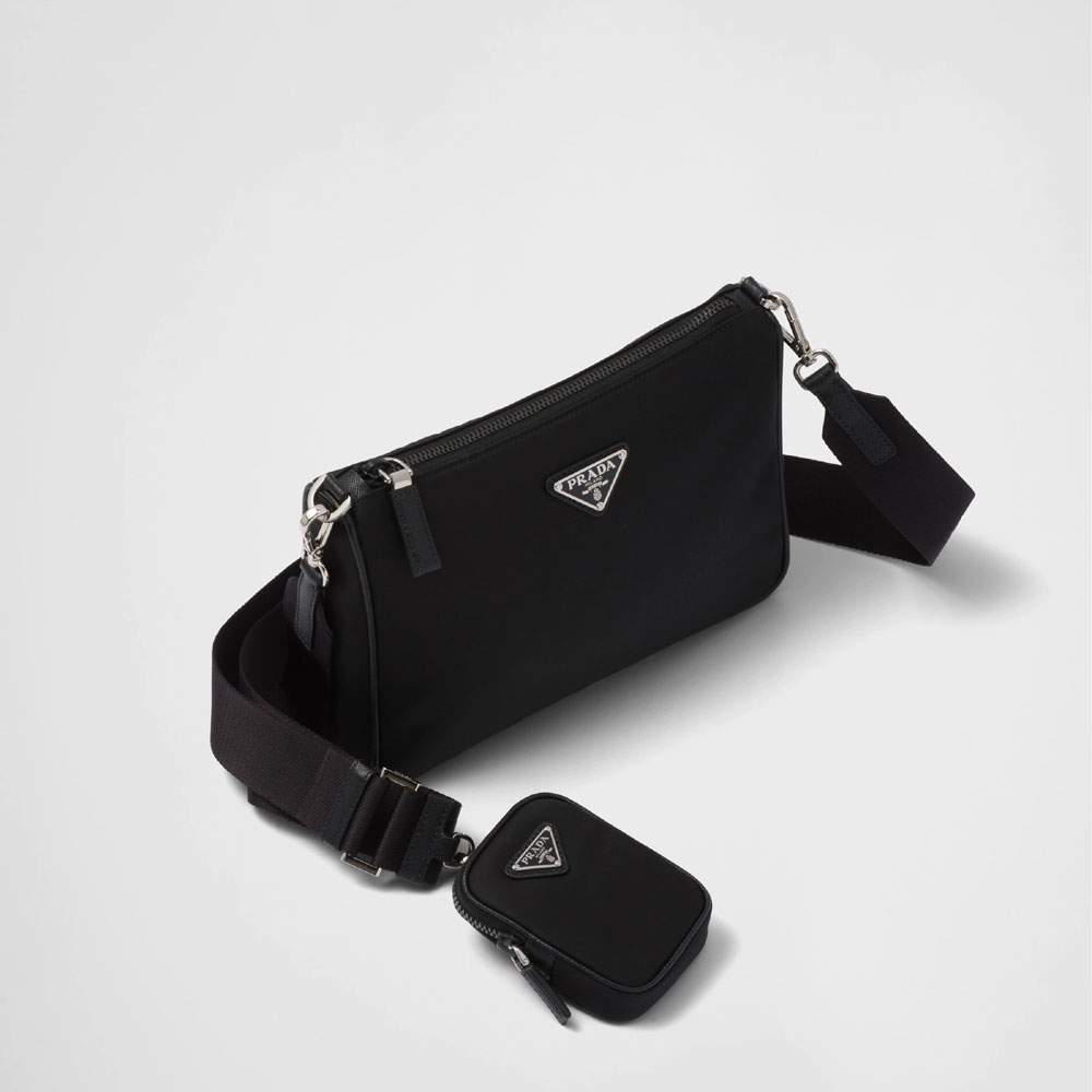 Prada Re-Nylon Saffiano leather shoulder bag 2VH113 2DMH F0002: Image 2