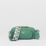 Prada Green Nappa Antique Multi pocket Shoulder Bag 1BH198 UVL F0092