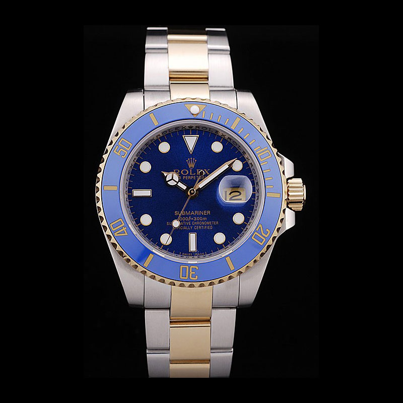 Rolex Submariner Blue Tachymeter Blue Dial Watch RL6643: Image 1