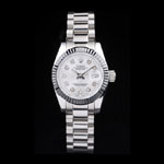 Rolex Datejust Polished Stainless Steel Silver Dial RL6611