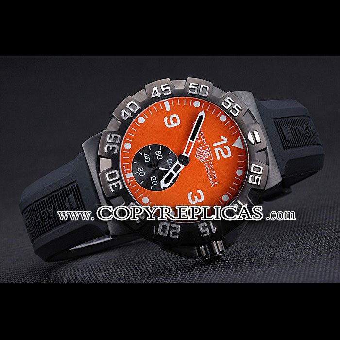 Tag Heuer Formula One Grande Date Orange Dial Rubber Bracelet TG6655: Image 2