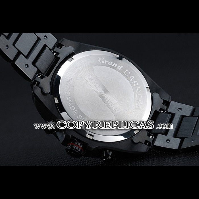 Tag Heuer Carrera Black Stainless Steel Case White Dial TG6687: Image 3