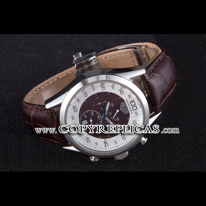 Tag Heuer Carrera Mikrograph Limited Edition Brown Leather Strap TG6702: Image 2