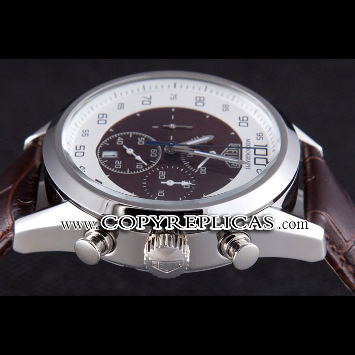 Tag Heuer Carrera Mikrograph Limited Edition Brown Leather Strap TG6702: Image 3