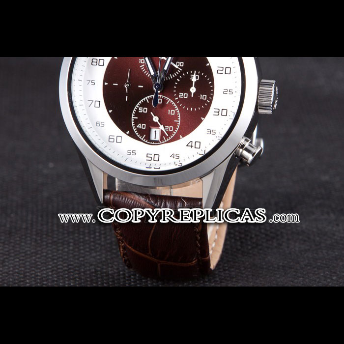 Tag Heuer Carrera Mikrograph Limited Edition Brown Leather Strap TG6702: Image 4